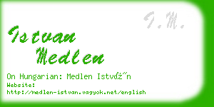 istvan medlen business card